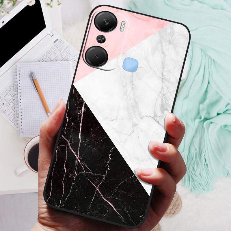 For Infinix Hot 12 Pro Case Black Cover Lion Wolf Silicone Soft Back Cases For Infinix Hot 12i Hot12 Pro / Hot 20 5G Case Shell