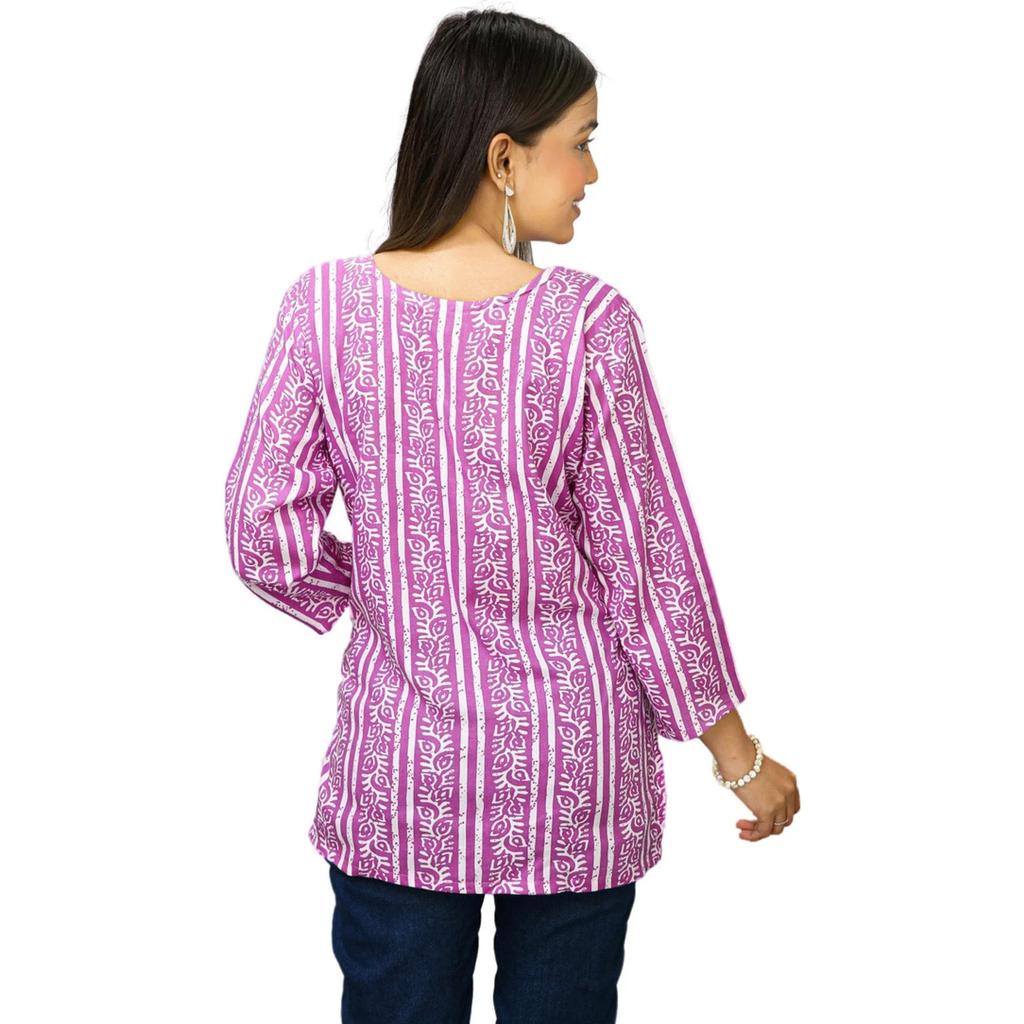 Indian Women Straight Top Kurta Set Viscose Rayon Ethnic Tunic Kurti Set Dress