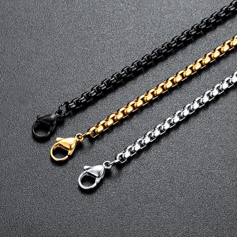 Christian Bible Cross Necklace Stainless Steel Big Pendant Men's Religious Prayer Jewelry Adjustable Chain Anti-Tarnish Durable