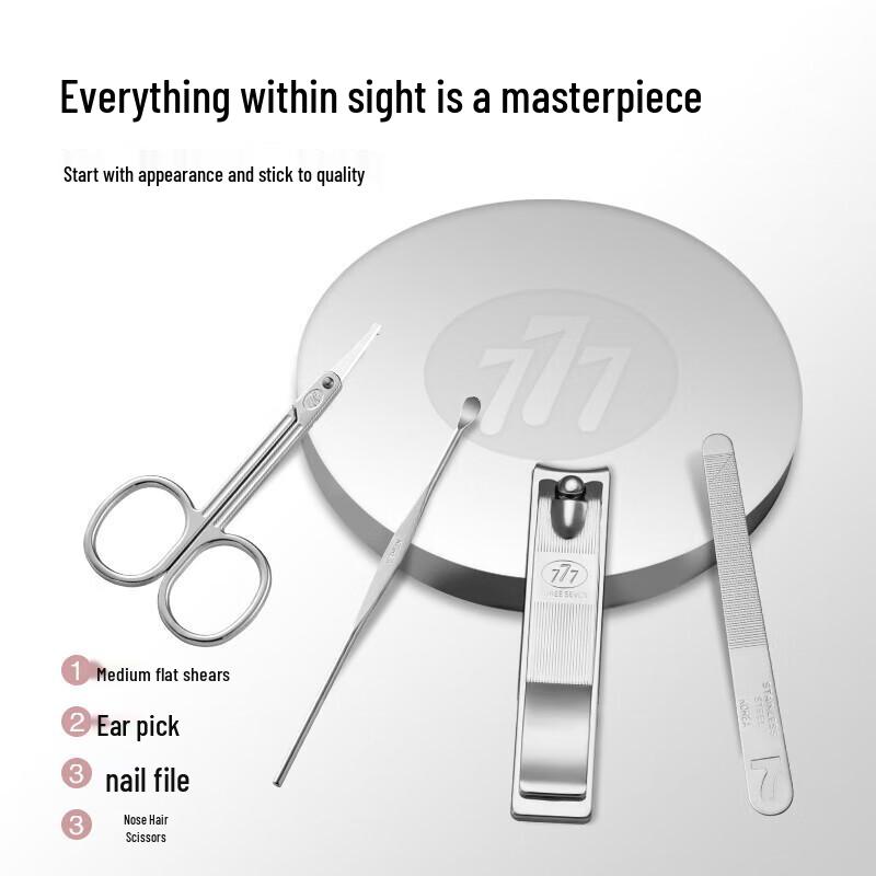 Three Seven 4-Piece Portable Manicure Set