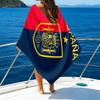 Spain's Royal Emblem Printed Beach Towel, Super Soft Microfiber, Perfect Gift Birthday, for Pool, Beach, Travel, for Family and Friends