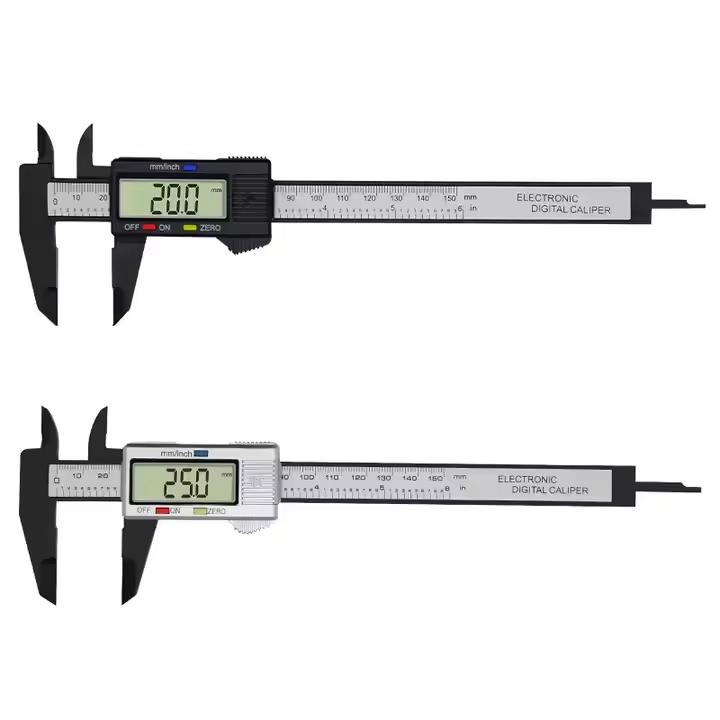 Electronic Digital 0-150mm 6 Inch Plastic Caliper Ruler LCD Screen Calibrador Measuring Tool