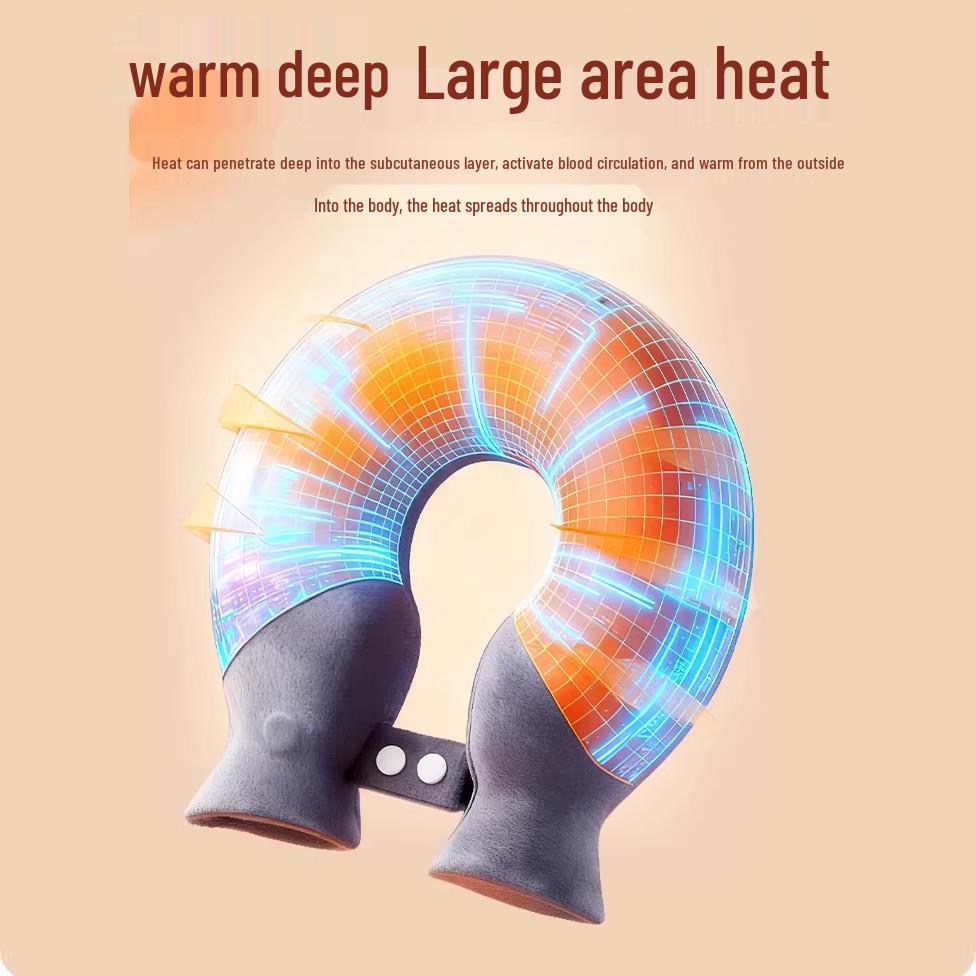 Zhuo Chen U-shaped Shoulder & Neck Hot Water Bag - Thickened, Explosion-proof, Warm Compress for Cervical Physiotherapy