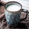 Europejski ceramiczny kubek do kawy Kiln Change Glaze Retro śniadaniowy kubek na mleko o dużej pojemności ręcznie malowany biurowy kubek do herbaty