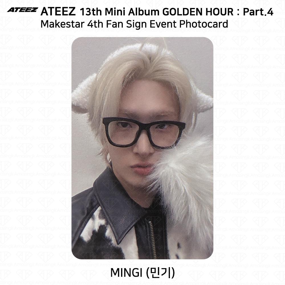 ATEEZ 13th Mini Album Golden Hour Part.4 Makestar Fan Sign Event Photocard