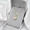 Pearl Clover Necklace Women'S Light Luxury Premium Sense Simple Versatile Titanium Steel Clavicle Chain