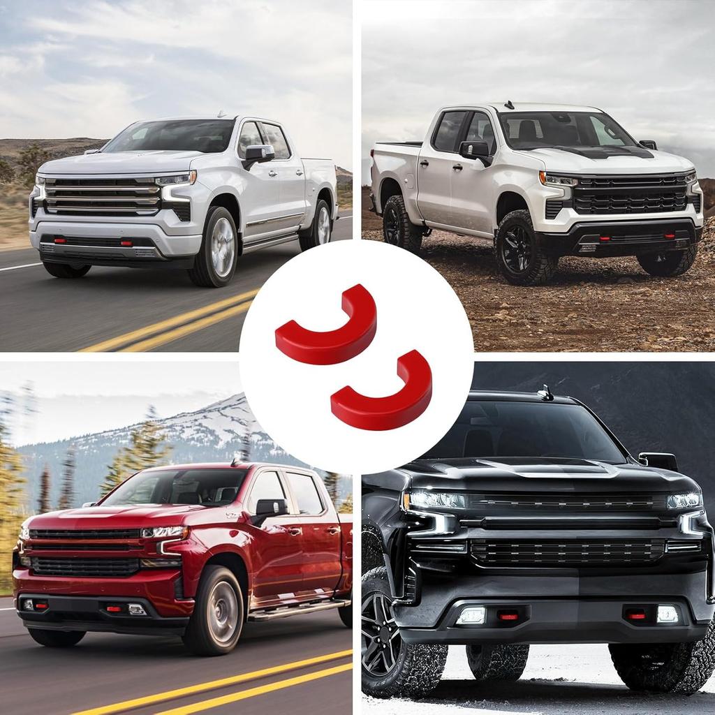 Tow Hook Covers Fit For Chevy Silverado 1500 2007-2026/GMC Sierra 1500 2007-2018, Ized Car Tow Hooks Compatible With Chevrolet Silverado 1500