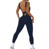 European & American Backless Tight Yoga Jumpsuit for Women - Hollow-Out, Hip-Lifting, No Chest Pads