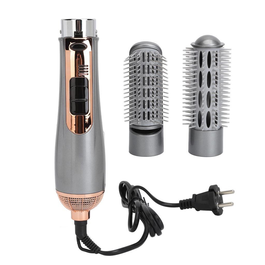Brosse Sèche-Cheveux 2 en 1 800W Ion Négatif Brosse Sèche-Cheveux avec Peigne Coiffant Interchangeable UE
