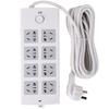Deli 18212 8-Outlet Power Strip with Overload Protection, 5M (2-Pack) CN Plug (adapter Included)