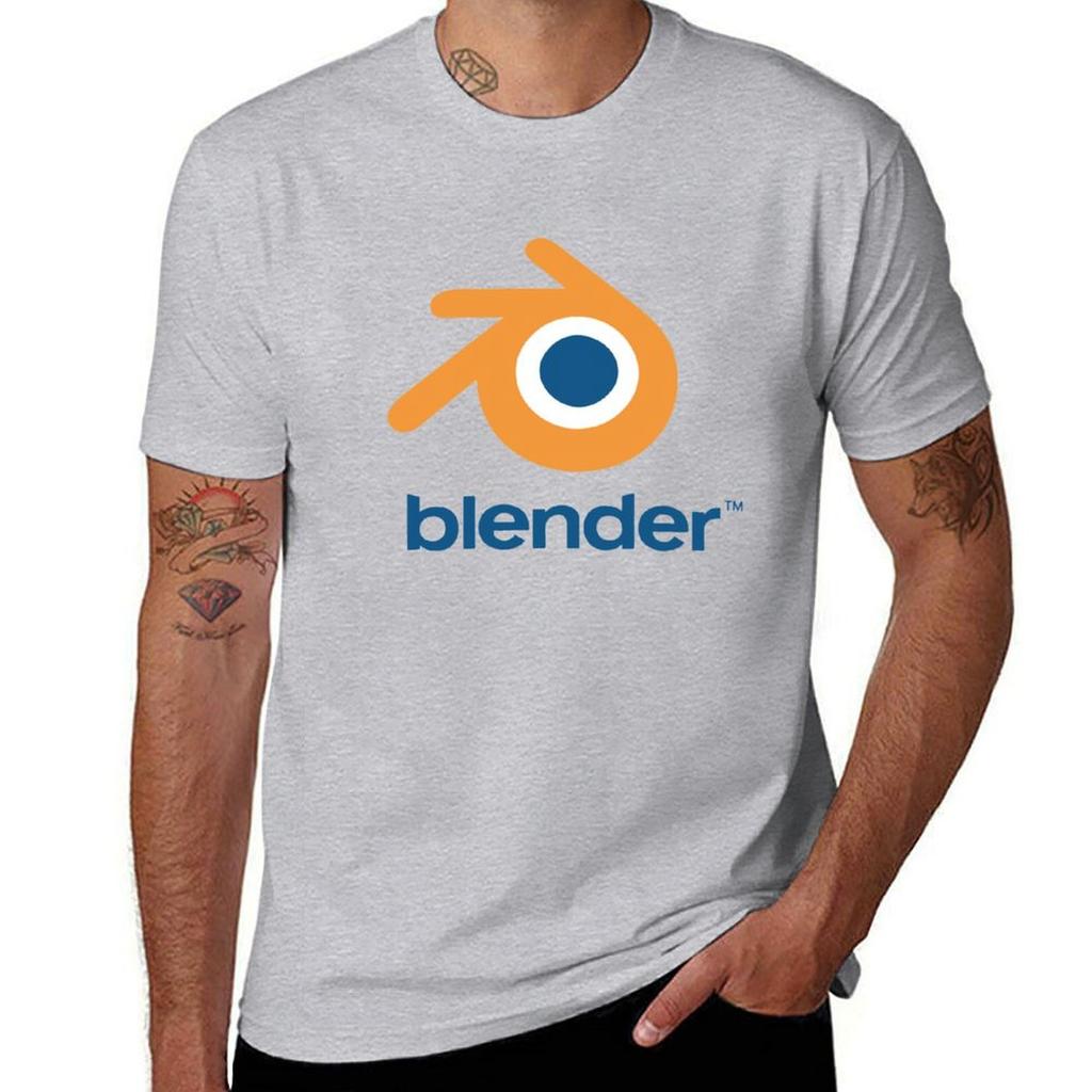 Camiseta de licuadora Manga corta Camiseta blusa lisa negra camisetas hombre