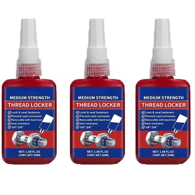243 50ml Medium Strength To High Blue Red Threadlocker Adhesive Thread Locker Screw Glue Anaerobic Anti-Loose Glue