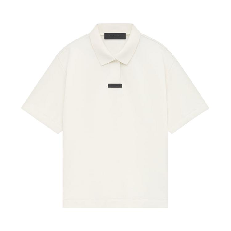

Fear of God Essentials Pique Polo Shell Men Tops Cream 125BT244332F M