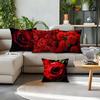 Heimdeko Rote Rosen: Aufwändige Muster für Kissen Muster Kissenbezug Geeignet für Sofa Schlafzimmer Auto Kissenbezug