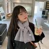 Women Cashmere Blend Scarf Women Winter Warm Thicken Luxury Solid Color Shawl Wraps Female Warm Thick Wool Neckerchief Blanket