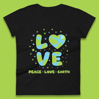 Frieden Liebe Erde Umwelt Klimawandel Rette Die Erde Damen T-Shirt Herren Oberteile Unisex Oberteil