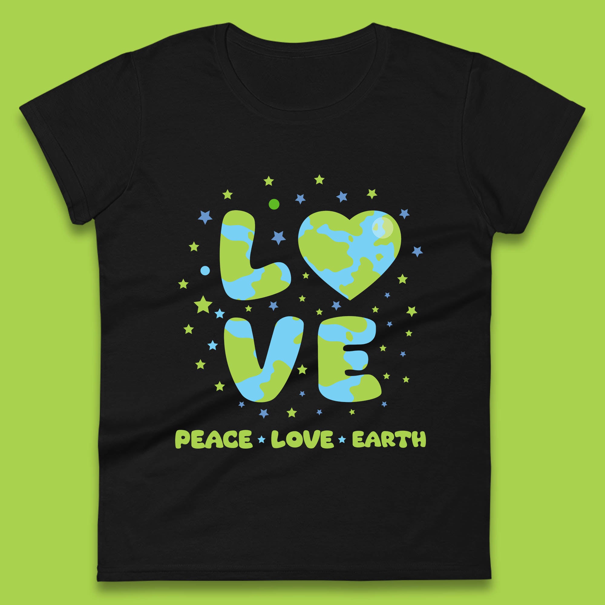 Peace Love Earth Environmental Climate Change Save The Earth Womens Tee T Shirt Mens Tops Unisex Top 2XL