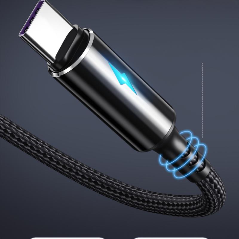 Apple Android Type-C Woven Fast Charging Data Cable, 25cm Short Cable, Dedicated Charging Cable For Power Bank