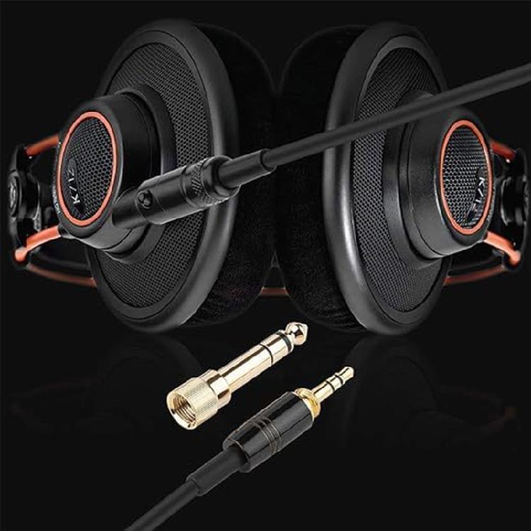 Coiled Cord with 6.35mm (1/4") Adapter for Q701/K712/K702/K240 Headphone