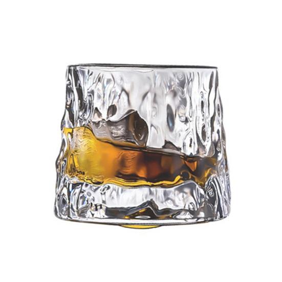 

Ribbed Glass Drinking Cup Easy to Clean Dishwasher Safe Drinking Glasses Wine Dessert Containers Tableware 1pc C