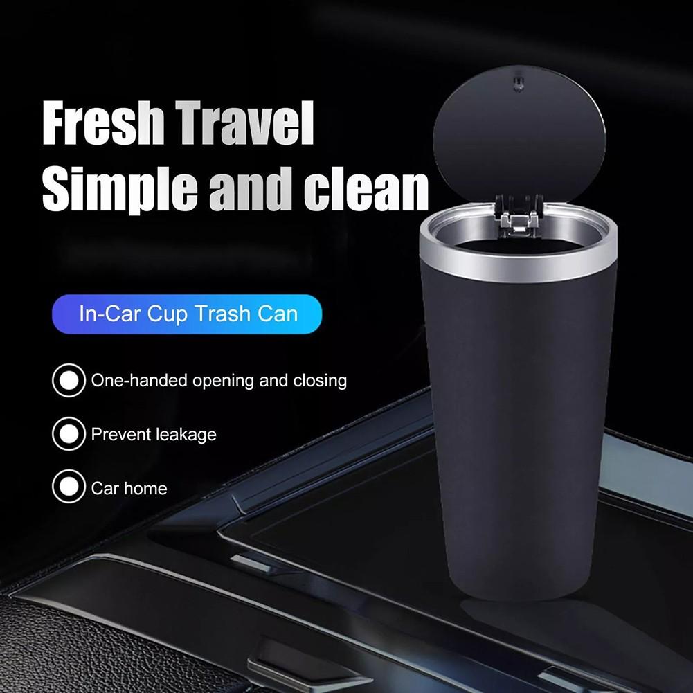 

Cup Holder Trash Can Portable Design Great for Cars Offices Bedrooms чёрный