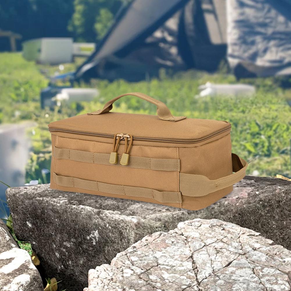 Camping Storage Bag Large Capacity Gas Tank Storage Bag Multifunctional Gas Stove Canister Carry Bag for Outdoor Picnic Tool
