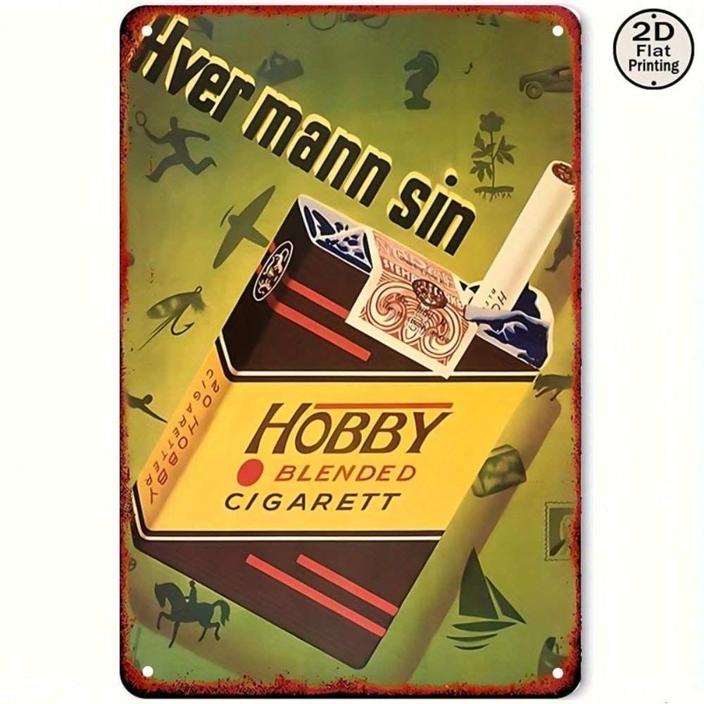 Винтажная ретро жестяная табличка Металлическое настенное искусство Сельский домашний декор Мужская берлога 20x30