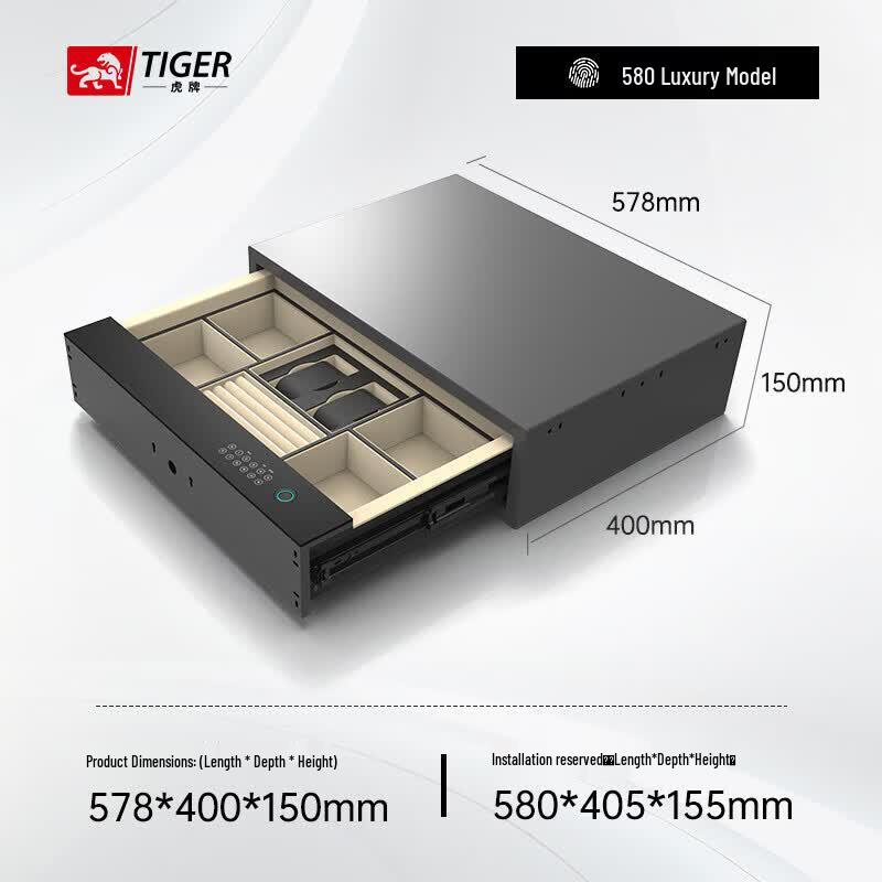 TIGER Hidden In-Wardrobe Drawer Safe