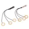 Piezo Contact Microphone 3 Transducer Pickups With End Pin Jack For Kalimba
