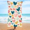 Ultra Soft Microfiber Beach Towel With Quick Dry Antibacterial Ion Print Design Pool Travel Outdoor Use
