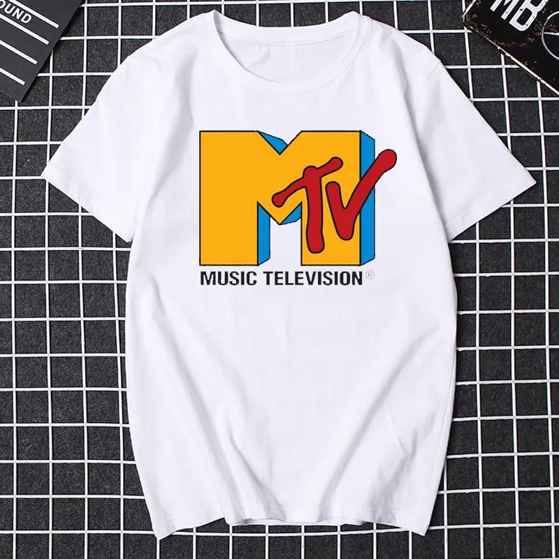 Mtv Music Television Graphic Tshirt Women Funny Unisex Clothing Fashion Hip Hop Tv T Shirt Plus Size 100Cotton Unisex Tshirt