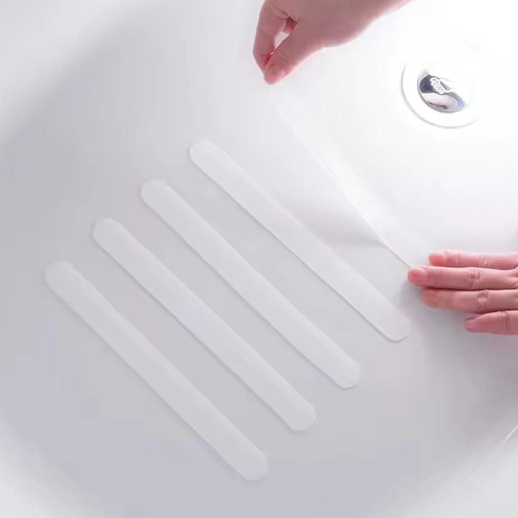 5 Stück - Rutschfeste Duschaufkleber Duschpedal Rutschstreifen Wasserdichtes Klebeband Dusche Anti-Rutsch-Band