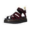 Dr. Martens Vintage Roman Style Platform Hollow Out Roman Sandals Women sandals Cherry-Red 23807600