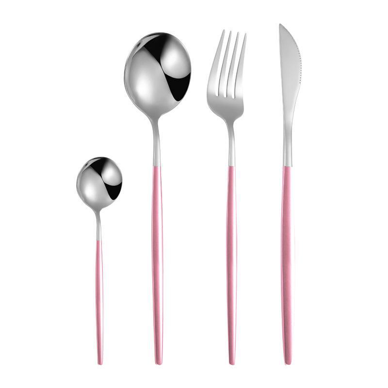 European High-Value Stainless Steel Tableware Set: Portuguese Knife, Fork, and Spoon for Hotels and Western Dining