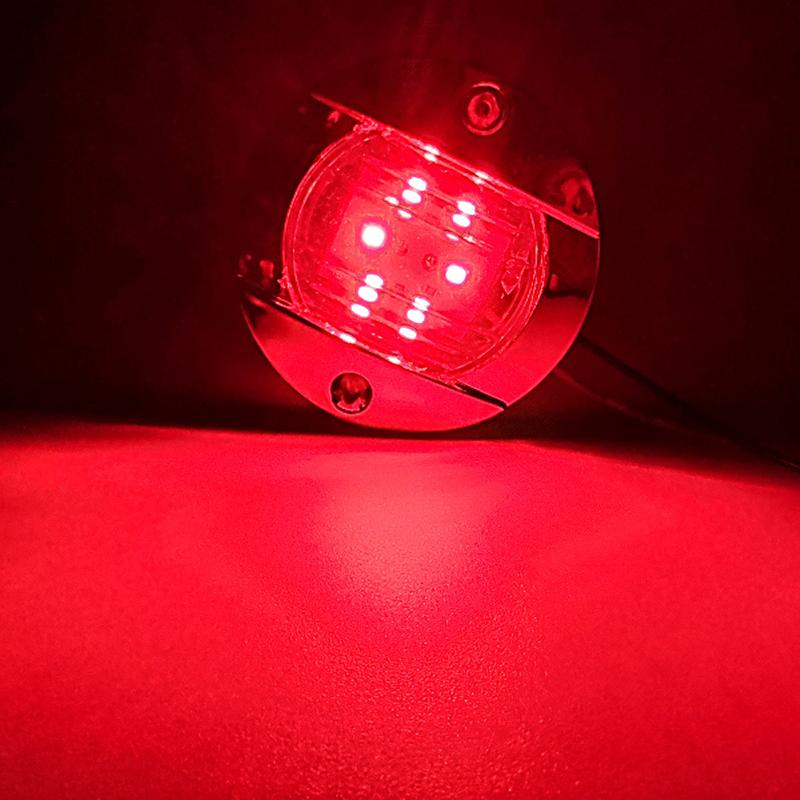 6PCS Boat Marine Lights Navigation Waterproof Marker Lamp For Truck RV Yacht Transom Anchor Stern DC 12V 6LED Stern Light