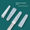 10 Stück/Set Kunststoff-Schutzhülle für Wimpernpinzette zum Aufpfropfen, Silikon-Abdeckungen für Pinzetten-Spitzen, Schutzhüllen für Wimpernwerkzeuge