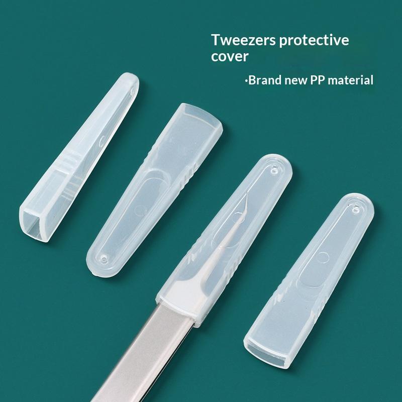 10 Stück/Set Kunststoff-Schutzhülle für Wimpernpinzette zum Aufpfropfen, Silikon-Abdeckungen für Pinzetten-Spitzen, Schutzhüllen für Wimpernwerkzeuge