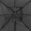 Umbrella with Ventilation 300 X 300 Cm Anthracite