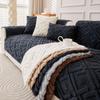 1pc Short Plush Sofa Slipcover, Warm And Thick Sofa Cover Four Seasons General Furniture Protector, Bedroom, Office, Living Room Home Decoration