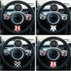 For BMW For Mini Cooper 1st Gen For R50 R52 R53 1Set Car Steering Wheel Button Panel Cover Stickers Car Interior Accessories