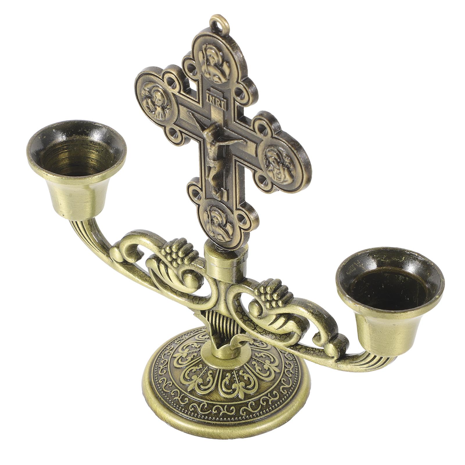 

Винтажный держатель христианский церковный подсвечник декоративная статуя настольные подсвечники