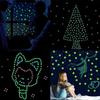 New Style Colorful Glow In The Dark Luminous Stars Plastic Wall Stickers Murals Decals for Home Decor Ceiling Wall Decorate