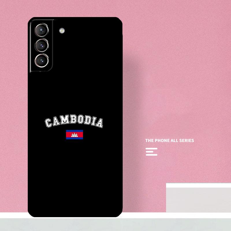 

Cambodia Flag Phone Case For Samsung Galaxy S24 Ultra S20 S21 S22 S23 S25 Plus S9 S10 S24 FE Cover Coque Galaxy S23