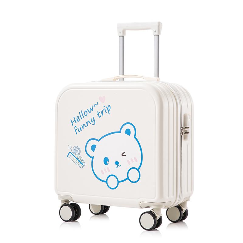 Child Luggage Girls Small Leather Suitcase Handbags Password Set Suitcases 2024 New Cute Cabin Trolley Case