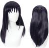 60cm Long Dark Purple Wig Cosplay Anime Jujutsu Kaisen Iori Utahime Costume Heat Resistant Synthetic Hair Women Party Wigs