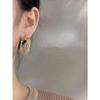 Wunderschöne verschlungene goldfarbene Creolen mit filigranem Netzmuster, stilvolle Ohrringe für Frauen, Partygeschenk, Schmuck