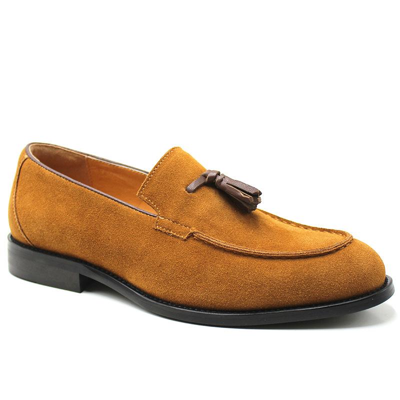 Men's Casual Business Leather Shoes Men Fashion Tassels Wedding Party Loafers Mens Classic Retro British Style Flats