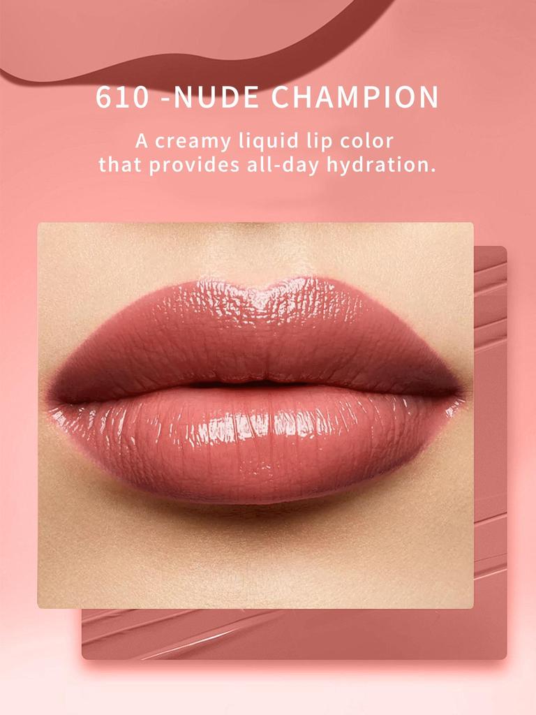 Yves Saint Laurent The Inks Vinyl Cream Błyszczyk do ust o wysokim połysku #610-Nude Champion - 0.18 FL .OZ./5.5ML