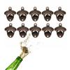 10 Pcs Wall Mount Bottle Opener Vintage Style Rustic Strong Durable Metal Beer Cap Opener for Bar