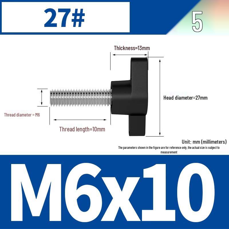 Stainless Steel Z-Type T-Handle Slotted Screw with Plastic Head (M4/M5/M6/M8)